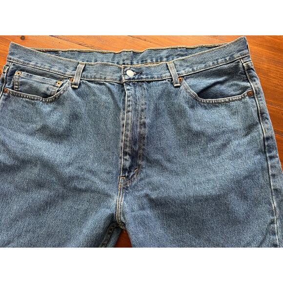 Levis 505 Regular Fit Blue Jeans 40x32 Clean Normcorp Western - Picture 6 of 9